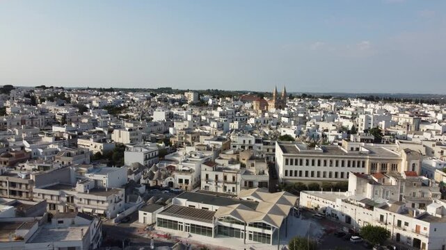 lberobello, Puglia, Italy, aerial drone view