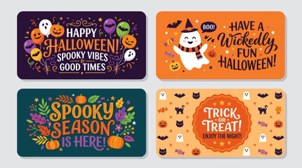 Halloween greetings and decorations collection © Iyan