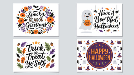 Halloween greetings and decorations © Iyan