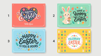 Happy easter greetings collection © Jean