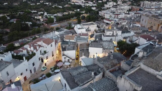 Ceglie Messapica, Puglia, Italy, aerial drone view