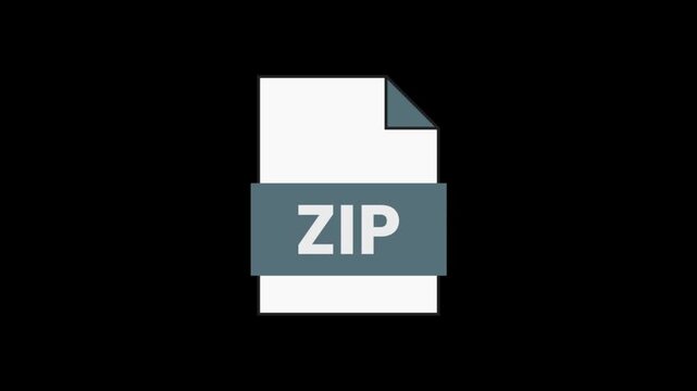 ZIP File Icon: A graphic representation of a compressed ZIP file, symbolizing data archiving and storage.