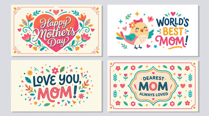 Mothers day greetings floral design © Lexxa