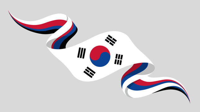 National emblem ribbon flow