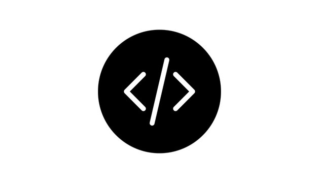 Code Icon &ndash; Programming, Source Code and Developer Symbol