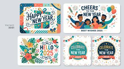 New year celebration greetings design © Lukas