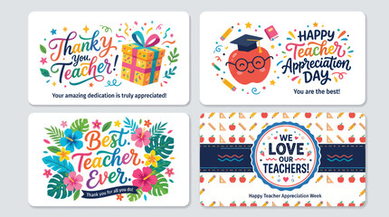 Teacher appreciation greetings and wishes © PajeroFortuna