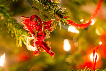 Fototapeta premium Engel am Weihnachtsbaum 