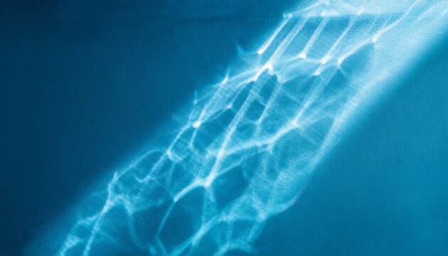 abstract sunlight shadows blue background with flare and glare top view natural abstract aesthetic mockup with caustic effects for design and presentation