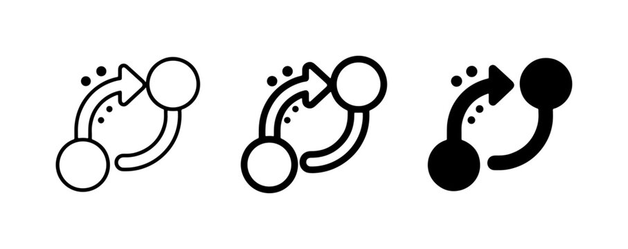 Circular Arrows Icon Set, Refresh Symbol, Repeat Loop Vector Graphics, Data Flow and Process Icons