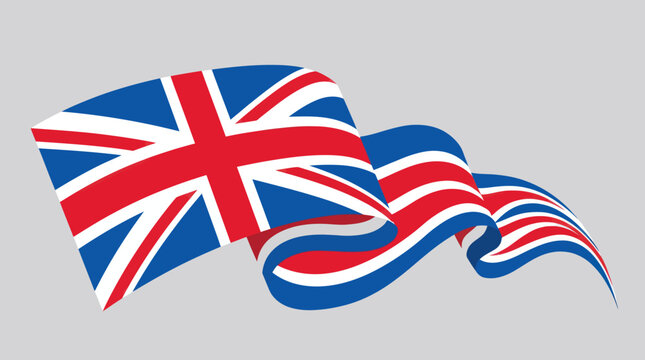 Waving british flag
