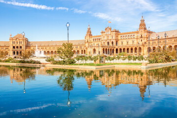 Fototapeta premium Plaza de Espana, Sevilla, Spanien 