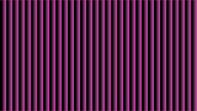 Purple vertical stripes background, abstract geometric pattern with 3D cylinder texture, modern violet ribbed surface for backdrop
