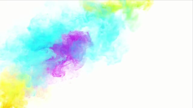 Cinematic colorful smoke cloud background abstract pastel gradient dreamy flow white minimal design art vibrant texture motion with fluid ink splash soft dreamy texture for calm modern poster dreamy