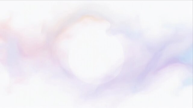 Cinematic pastel smoke cloud background with soft dreamy light center gentle abstract atmosphere swirl airy gradient art design texture frame border modern elegant calm minimal sky creative artful