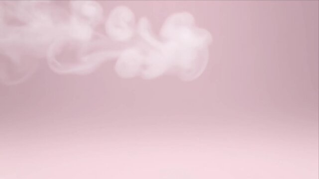 Cinematic pastel smoke pink cloud background vapor abstract soft haze texture dreamy gentle gradient atmosphere minimal design calm romantic blur light airy feminine beauty studio delicate swirl