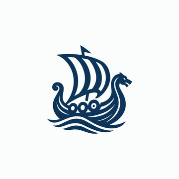 Viking Ship Logo