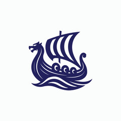 Viking Ship Logo © Fajar