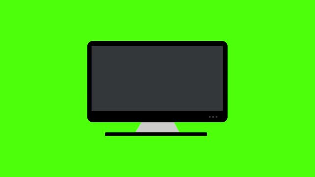 Alternate Desktop Monitor Mockup Green Screen Chroma Key Animation
