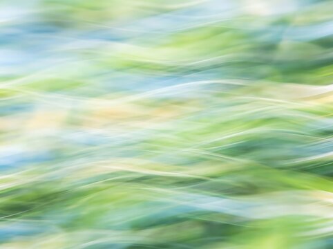 Soft Blurred Green Grass Texture Background.