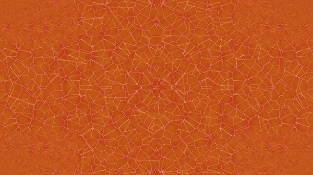 Abstract Orange Mosaic.