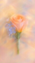 Fototapeta premium Dreamy floral pastel elegance mobile wallpaper