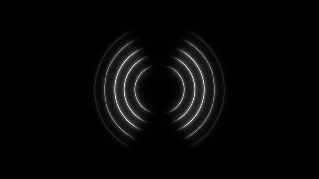 Radio waves seamless animation background video footage sound wave signal, radar, and artificial intelligent audio wave.