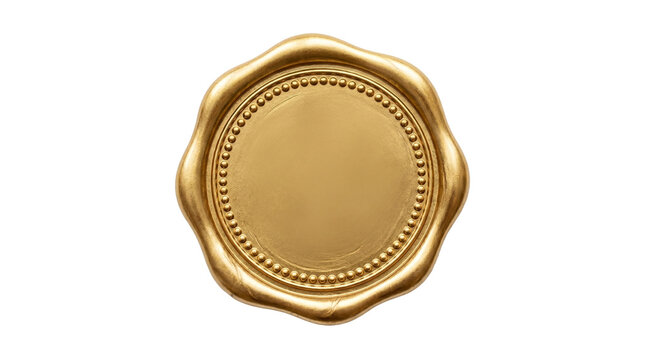 Golden wax seal stamp