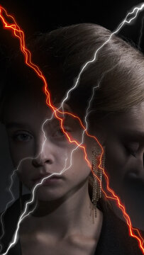 Premium Overlays Lightning 7 VERTICAL &ndash; Realistic Lightning Effects, Electric Storm Overlays and High Voltage Energy Visuals for Cinematic Video Editing