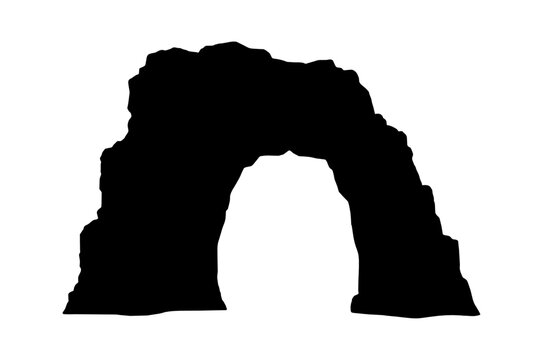 Black silhouette of a classic vintage car viewed from the side isolated on transparent background, Vector