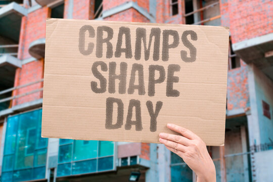 "Cramps shape day" Pain alters work and rest. ALTERS. WORK. PAIN. CRAMPS. SHAPE.