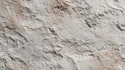 Naklejka premium Textured white stone wall surface with rough natural patterns