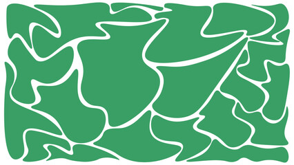 Fototapeta premium Modern Abstract Organic Blob Seamless Pattern With Green Fluid Shapes And Irregular Freeform Curves For Contemporary Surface And Background Design.