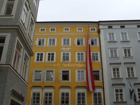 Mozart's Birthplace . Austria. Salzburg. August, 2010