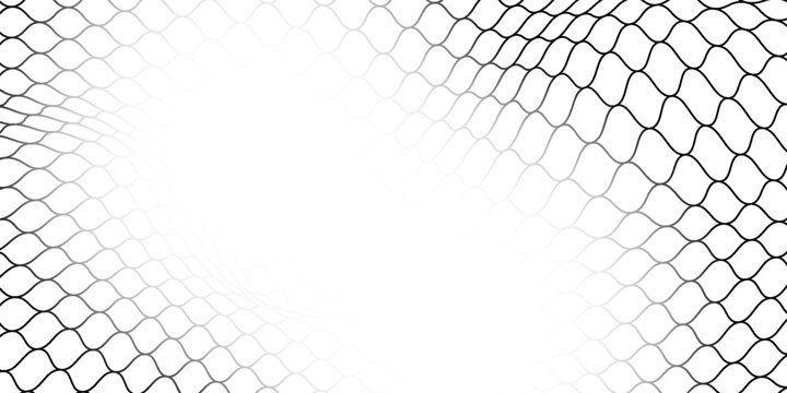 Net pattern. Rope net vector silhouette. Soccer, football, volleyball, tennis and tennis net pattern. Fisherman hunting net rope texture or pattern.
