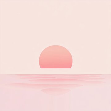 Pastel sunset reflecting over calm water