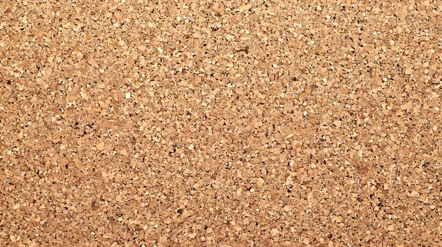 Cork Board Tan Granular Texture Macro Close-Up as Background