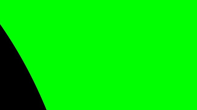 black fill eco friendly sustainable recycling stamp symbol animation on green screen background. Detailed vector style graphics for environmental projects