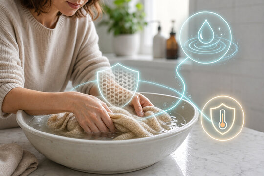 Delicate knit hand wash