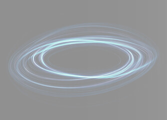 Blue planetary rings, abstract cosmic curved lines texture, sci-fi orbit backdrop © Aura Canvas