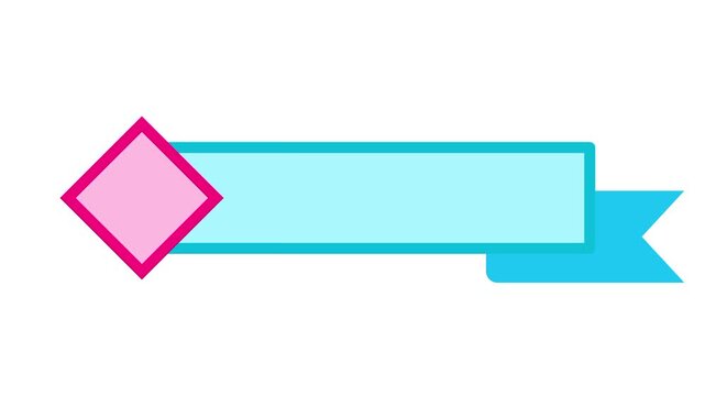 Geometric Lower Third Banner Rotating Animation for Broadcast Video
