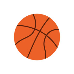 Basketball Ball Vector Illustration, Flat Isolated Icon for Sports Game and Championship Tournament © bytaristudio