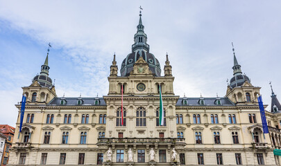 Fototapeta premium Rathaus der Stadt Graz （Graz City Hall), City of Graz – Historic Centre and Schloss Eggenberg, UNESCO World Heritage Site, Austria