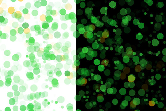 Soft colorful sphere template depicting vibrant st patrick night energy