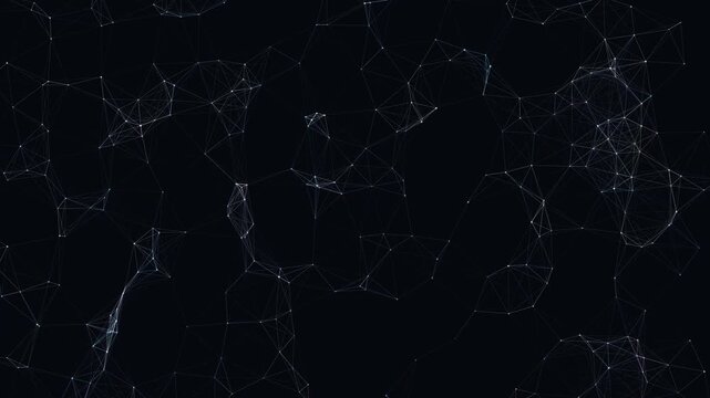 Procedural art ideal for tech presentations, data analysis reports, and futuristic design projects. Captivating visualization of interconnected networks with glowing geometric elements.