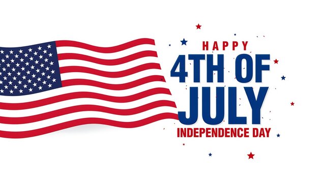 Happy 4th of july independence day celebration