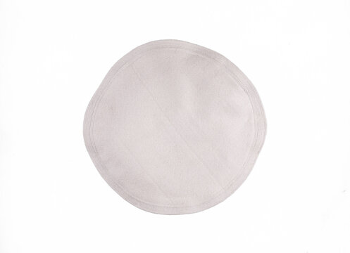 Afghan wool headdress isolated on white background
