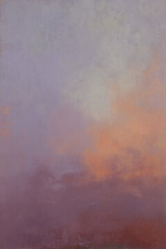 Abstract Oil Painting Background with Purple and Gold Textures
