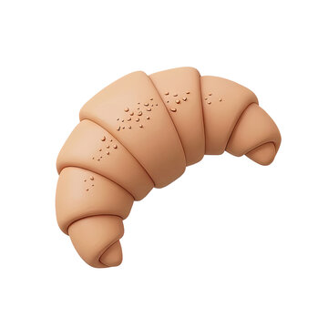 Croissant with water droplets