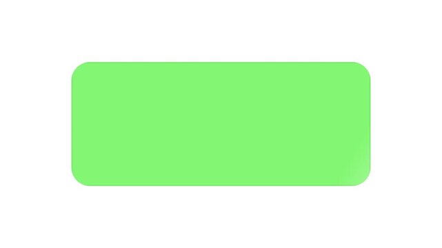 Green Glossy Rounded Rectangle with Light Sweep Effect